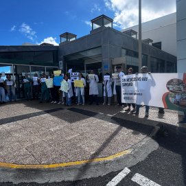 Manifestación de médicos en Lanzarote.