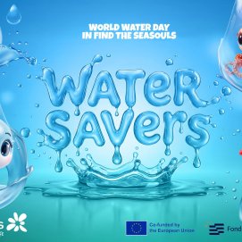 Cartel de las nuevas aventuras para salvar fuentes del archipiélago. 