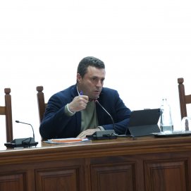 El consejero del Cabildo de Lanzarote Óscar Noda. 