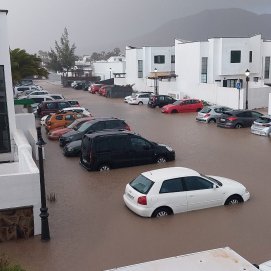 Inundaciones en Playa Blanca