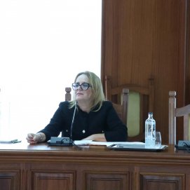 Nori Machín, consejera de Mayores en el Pleno del Cabildo de Lanzarote