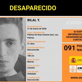 Joven desaparecido en Canarias