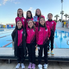 El equipo femenino alevín del CD ESNA Lanzarote
