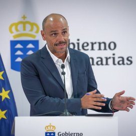 El portavoz del Gobierno de Canarias, Alfonso Cabello.