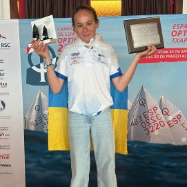 Lola Carrión Morales. Campeonato de España de Optimist