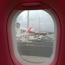 Vuelo de Iberia Express en Lanzarote. Foto: David Merino.