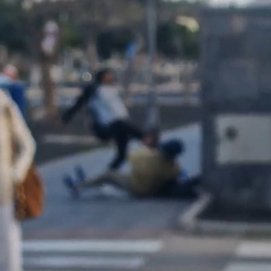 Agresión a una persona sin hogar. Foto: La Voz