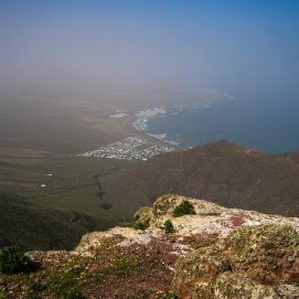Episodio de calima en Lanzarote. Foto: Andrea Domínguez.