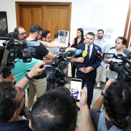 Rueda de prensa de Oswaldo Betancort