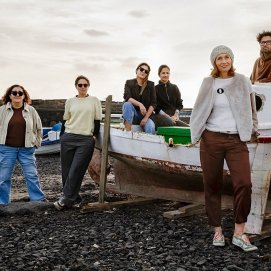 Rubén Acosta, Elena Betancor, Rosalía Díe, Sergio Erro, Flora González, Isabelle Mathieu, Imara Rêvasser, Fernando Robayna y Guacimara Hernández. Fotografía Moises Fleitas