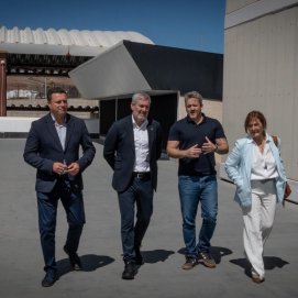 Óscar Noda y Fernando Clavijo este jueves
