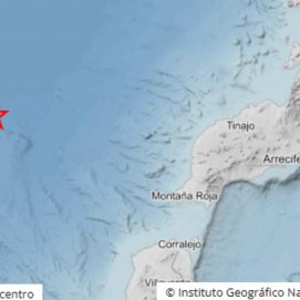 Epicentro del terremoto al suroeste de Lanzarote