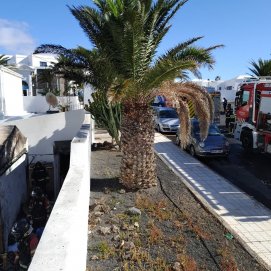 Incendio en una vivienda en Costa Teguise 
