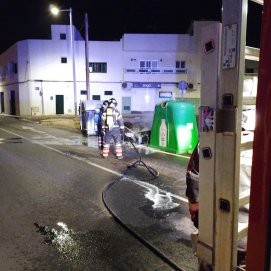 Incendio de contenedor de Arrecife 