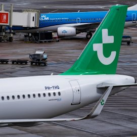 Avión de Transavia. Vuelos. Combustible