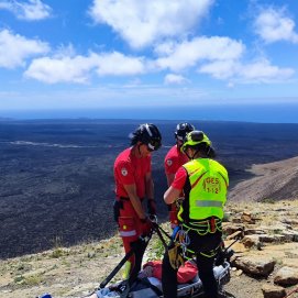 Senderista accidentada en Caldera Blanca