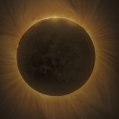 Representación del eclipse solar