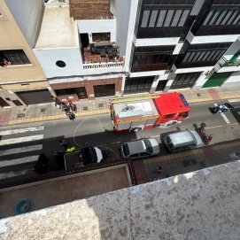 Incendio en un ático en Arrecife 
