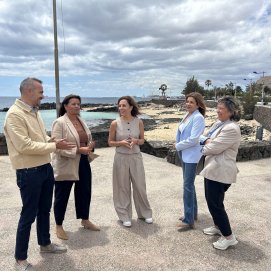 Visita de Jessica de León a Costa Teguise en mayo de 2026