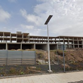 Esqueleto en Costa Teguise. Foto: Google Maps