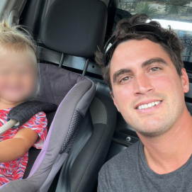 Gerónimo Fernández y su hija en una fotografía. Foto: Cedida.