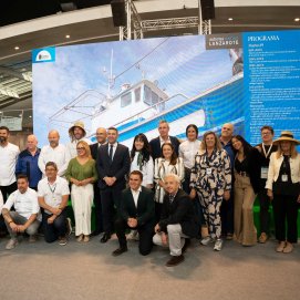 Foto de familia con la delegación de Lanzarote en Gastrocanarias.