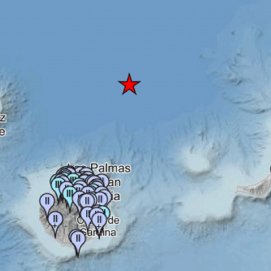 Seísmo sentido en varias islas de Canarias. Foto: IGN.