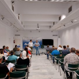 Bienvenida a los trabajadores del plan de empleo en Arrecife en una imagen de archivo de una edición anterior.
