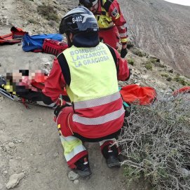 Rescate de senderista en Caldera Blanca 