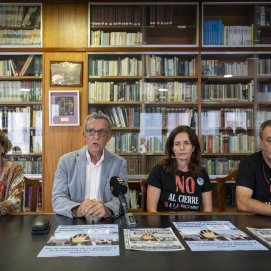 Rueda de prensa de la plataforma por el Hospital Insular.