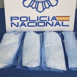 Un kilo de metanfetamina interceptado en Canarias.