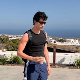Javier Calvo de vacaciones en Lanzarote.