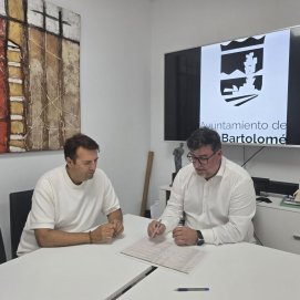 El alcalde Isidro Pérez y el concejal Antonio Rocío