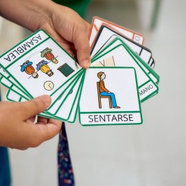 Imagen de archivo de pictogramas en Canarias.