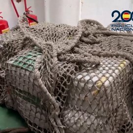 Cocaína intervenida en un velero al sur de Canarias.