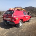 Bomberos en La Graciosa.