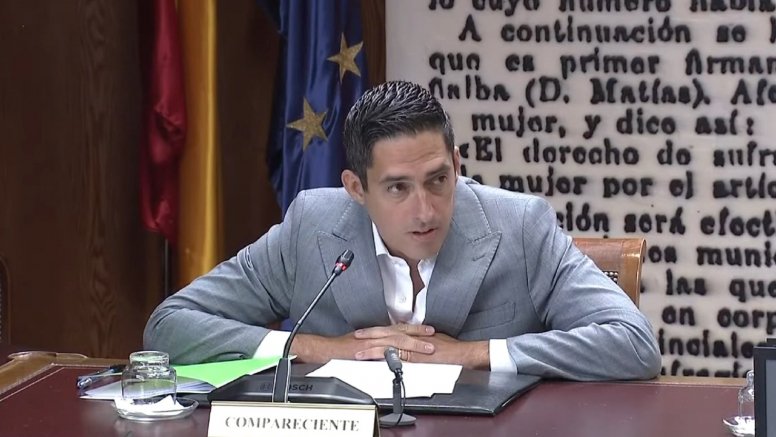 Manuel Aarón Fajardo García en su comparecencia en el Senado.