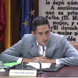Manuel Aarón Fajardo García en su comparecencia en el Senado.