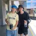 Daniel Travieso junto al artista Luck Ra