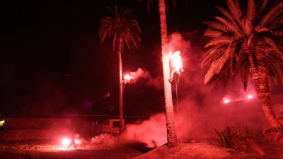 Quema de Facundo en la Noche de San Juan de Haría. Fotos: La Voz.