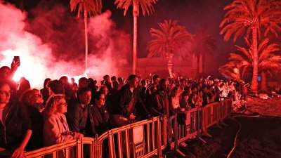 Quema de Facundo en la Noche de San Juan de Haría. Fotos: La Voz.