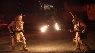 Quema de Facundo en la Noche de San Juan de Haría. Fotos: La Voz.