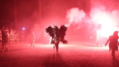 Quema de Facundo en la Noche de San Juan de Haría. Fotos: La Voz.