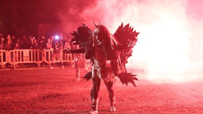 Quema de Facundo en la Noche de San Juan de Haría. Fotos: La Voz.