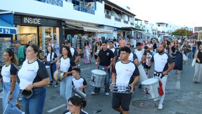 Ambiente en la playa en San Juan