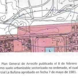 Murillo afirma que Arrecife autorizó casas en La Bufona sin que lo permitiera el tipo de suelo