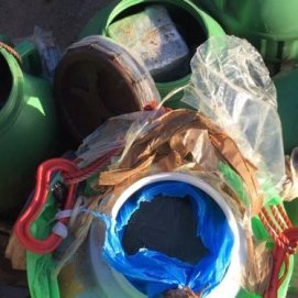 La patera arribada a Famara traía unos cien kilos de hachís