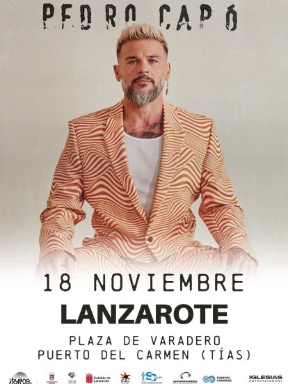 Cartel del concierto de Pedro Capó en Puerto del Carmen