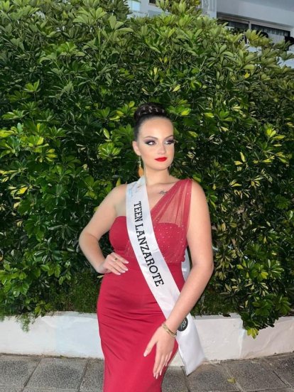 Xiomara Cabrera en el Certamen de la Belleza de España en Tenerife
