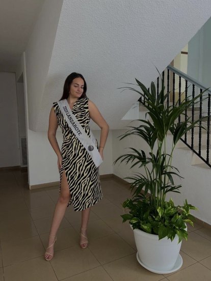 Xiomara Cabrera en el Certamen de la Belleza de España en Tenerife